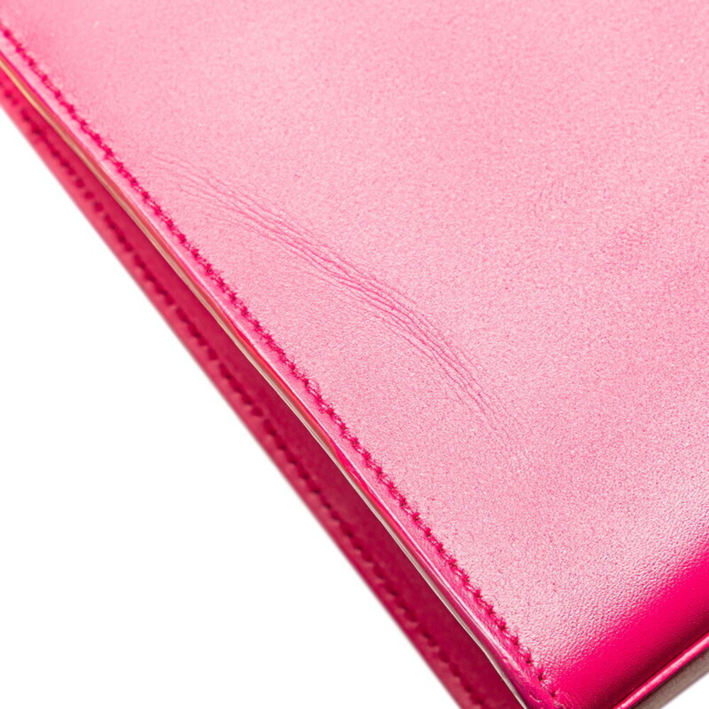 Saint Laurent logo tassel chain shoulder bag pink leather - Picture 5 of 9